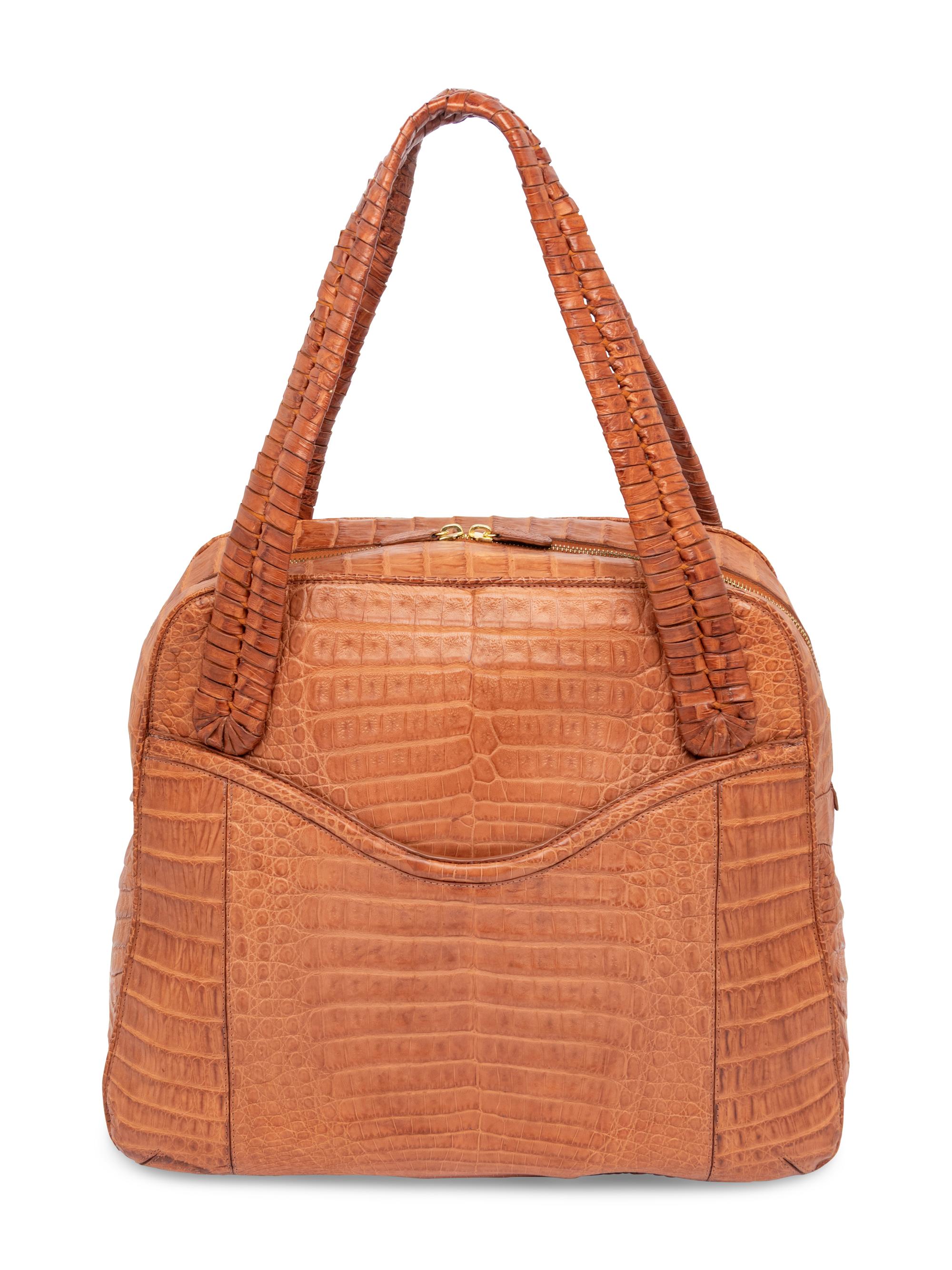 Nancy Gonzalez, Brown Crocodile Bag