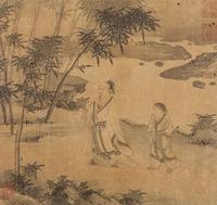 Eleven Loose Album Leaves Depicting Figures and Landscape