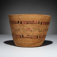 Tlingit Polychrome Berry Basket