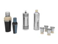 A Group of Four Cocktail Shakers