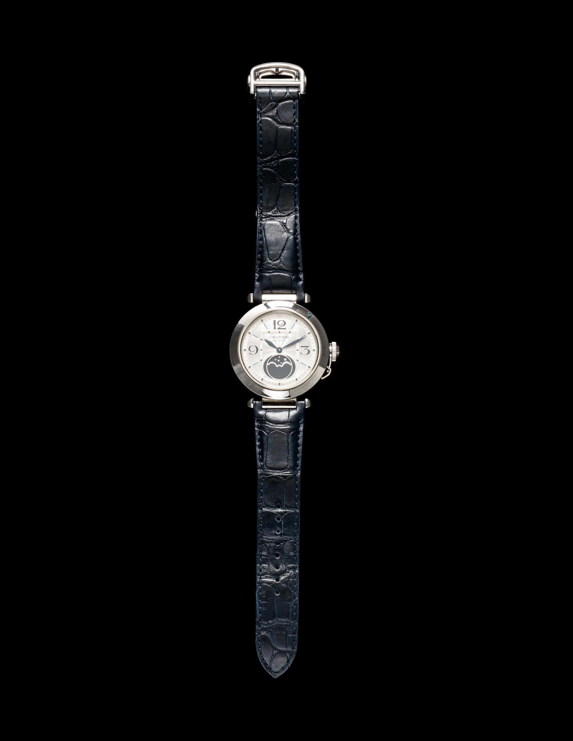 CARTIER, REF. WSPA0030 STAINLESS STEEL 'PASHA' MOONPHASE WATCH