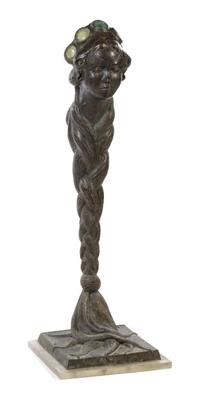 A Contemporary Bronze Sculpture, Hasselle Height 51 1/4 inches