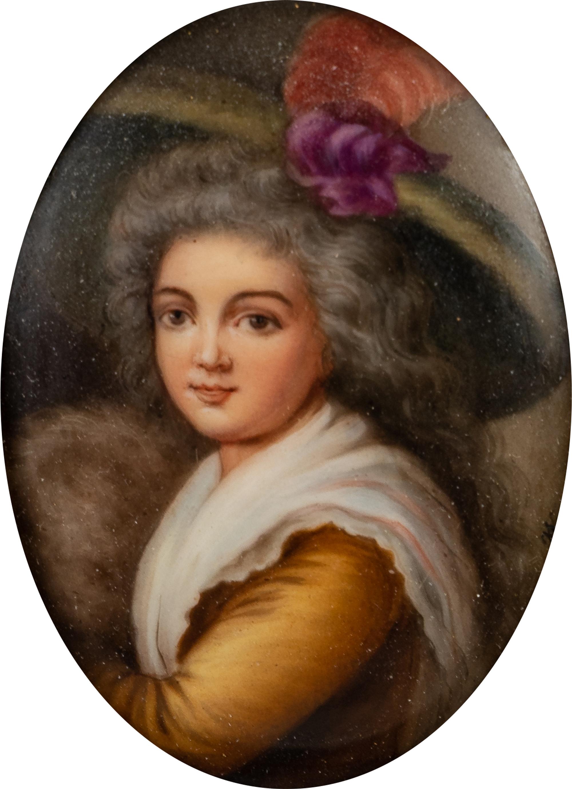 Two Continental Painted Porcelain Plaques