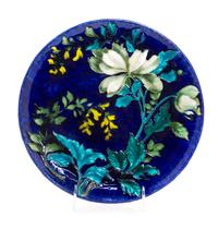 A French Enameled Earthenware Charger Diameter 10 1/8 inches. — EDMOND LACHENAL, CIRCA 1900