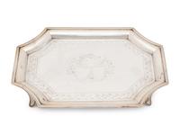 An English George III Silver Teapot and Stand