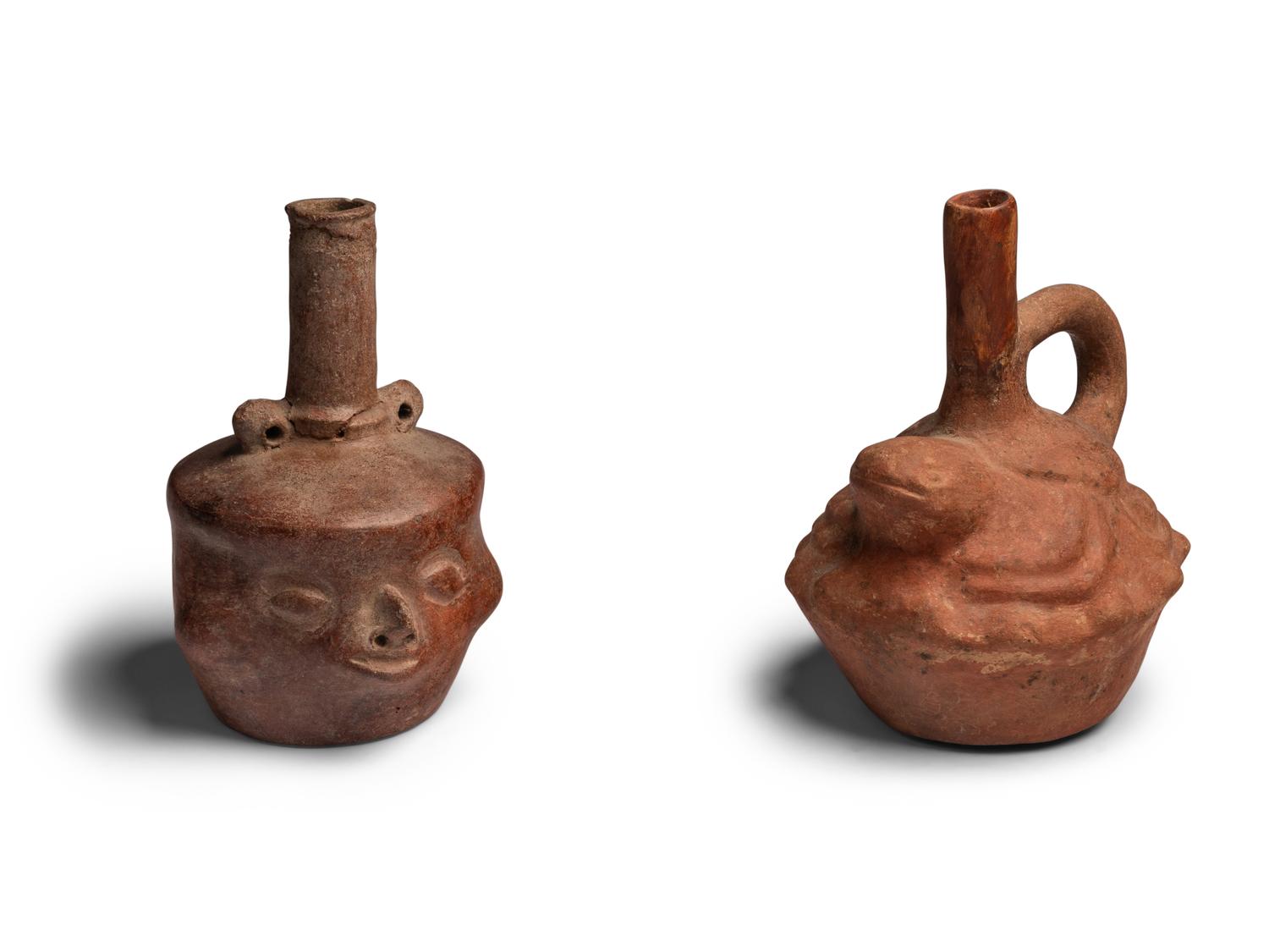 Eight Inca Terracotta Vessels