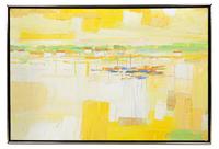Italo Botti (20th Century) Abstract Composition oil on…
