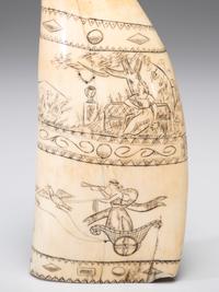 A Scrimshaw Sperm Whale's Tooth