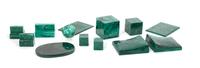 A Collection of Malachite Decorative Articles Length of longest 3 1/4 inches.