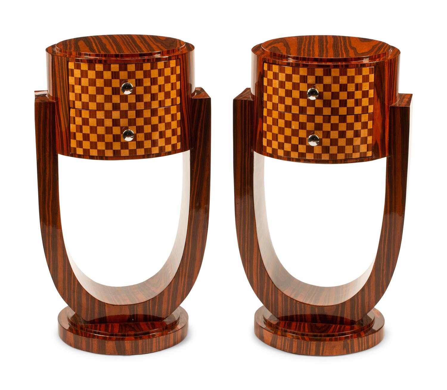 A Pair of Art Deco Style Side Tables