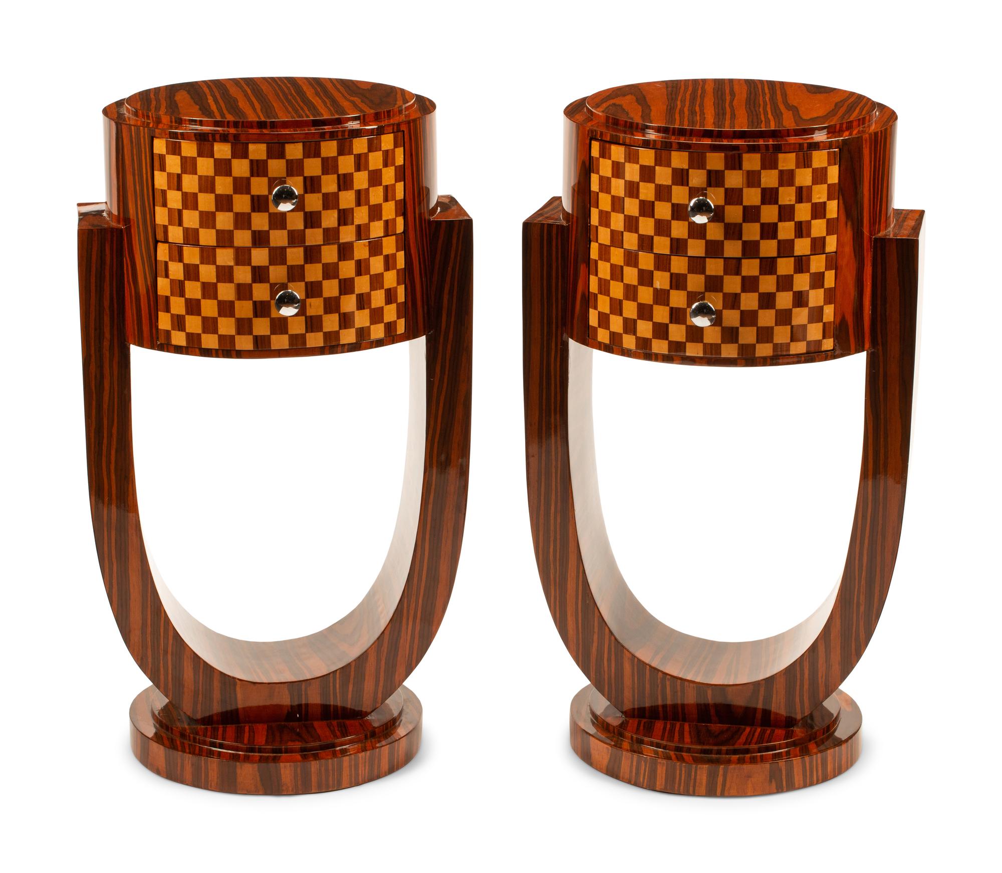 A Pair of Art Deco Style Side Tables