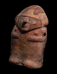 Three Chancay Polychrome Figures