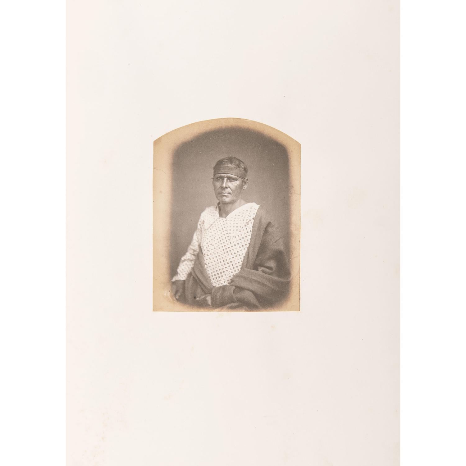 Joel Whitney, Exceptional Album Containing Large Format Photographs of Sioux Involved in the 1862 Minnesota Uprising