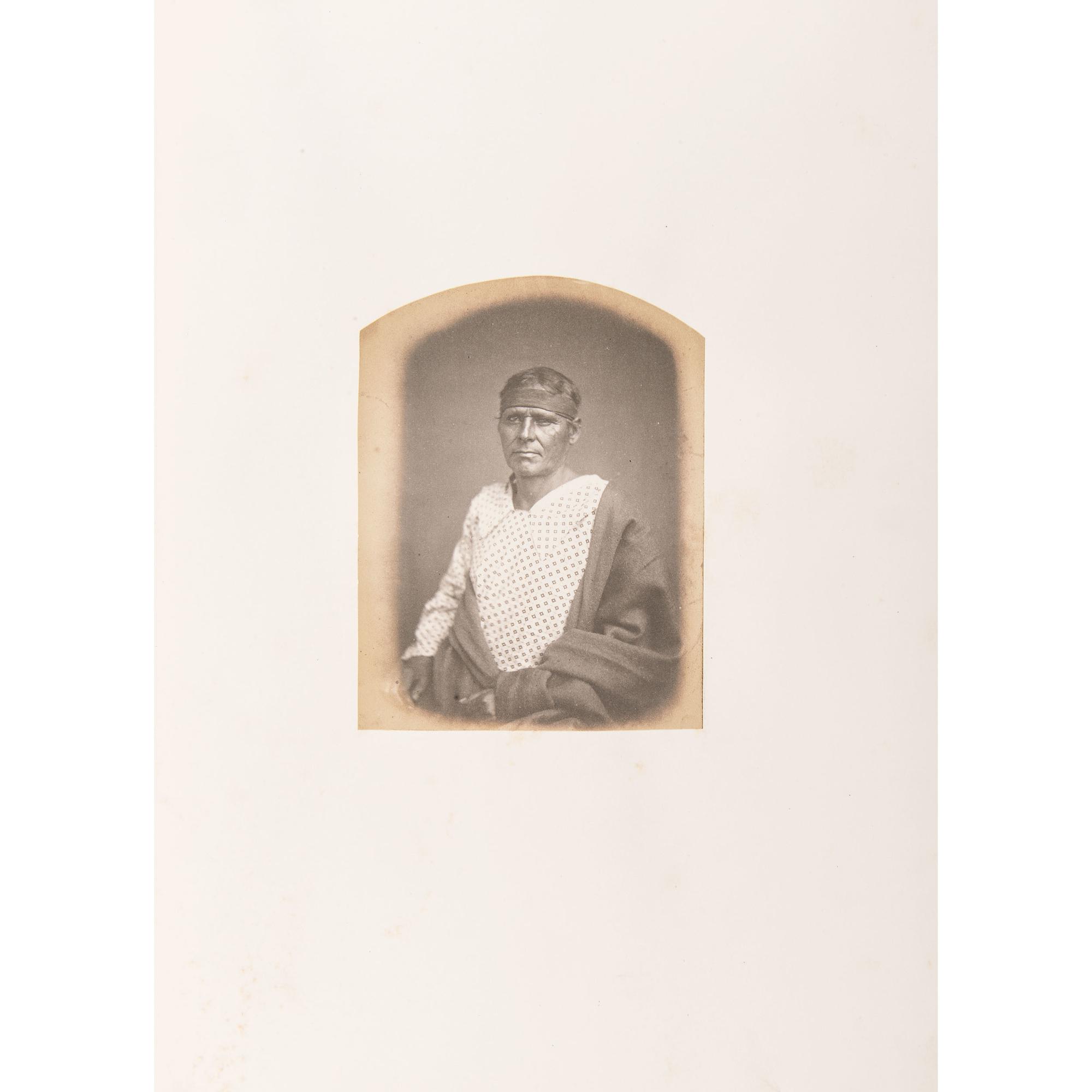 Joel Whitney, Exceptional Album Containing Large Format Photographs of Sioux Involved in the 1862 Minnesota Uprising
