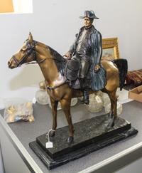 A Continental Cold Painted Cast Metal Figural Group Height 21 inches. — AFTER LOUIS-MARIE MORISE