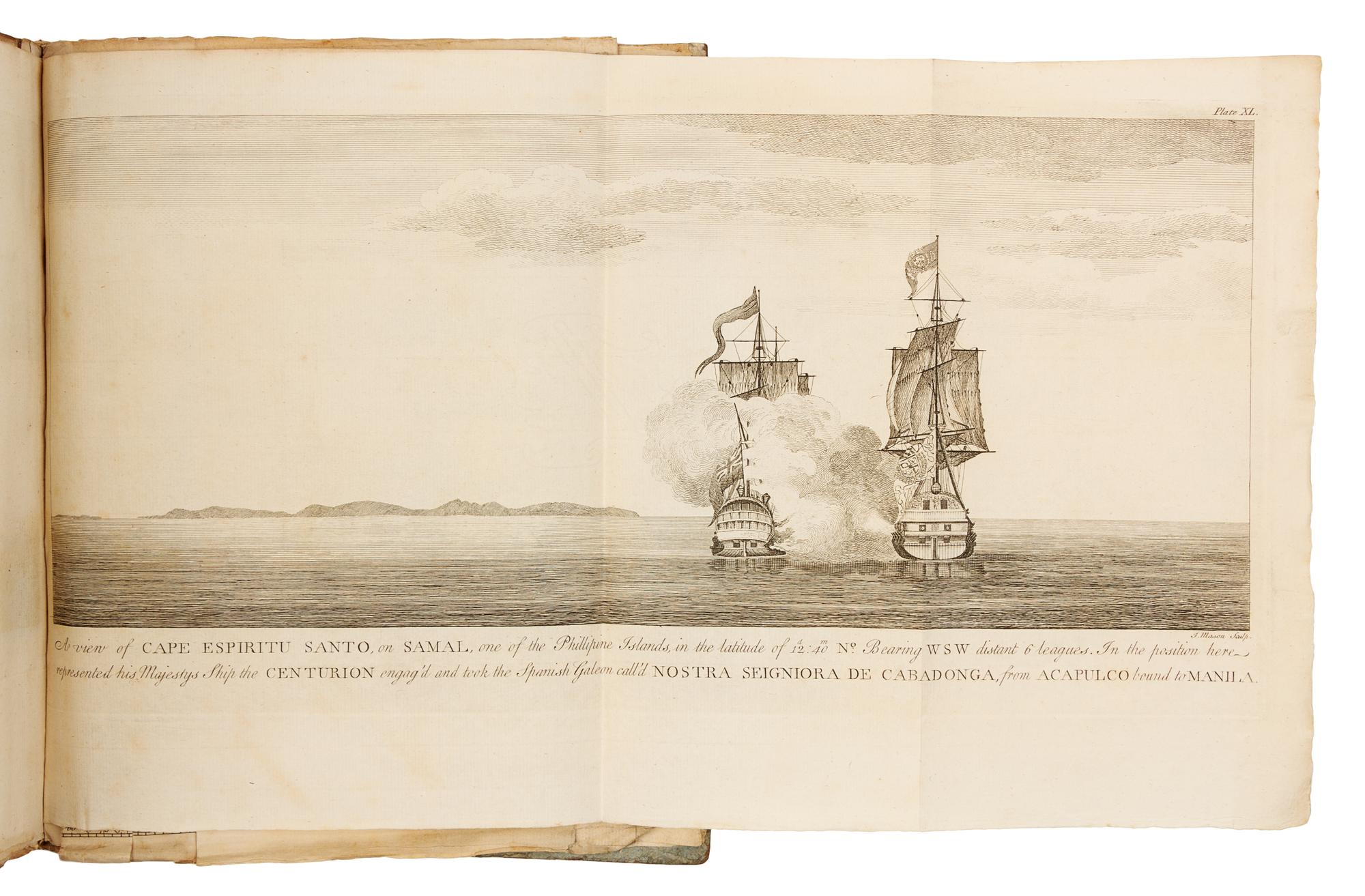 ANSON, George (1697-1762). A Voyage round the World. London, 1748. FIRST EDITION.