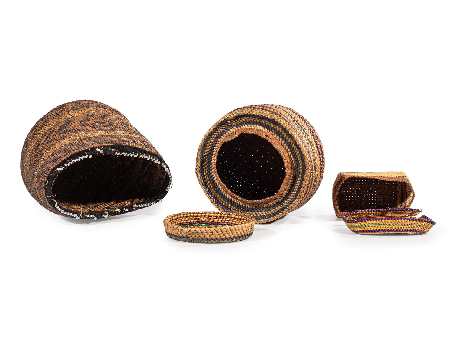 Tlingit and Makah / Nuu-chah-nulth Trinket Baskets