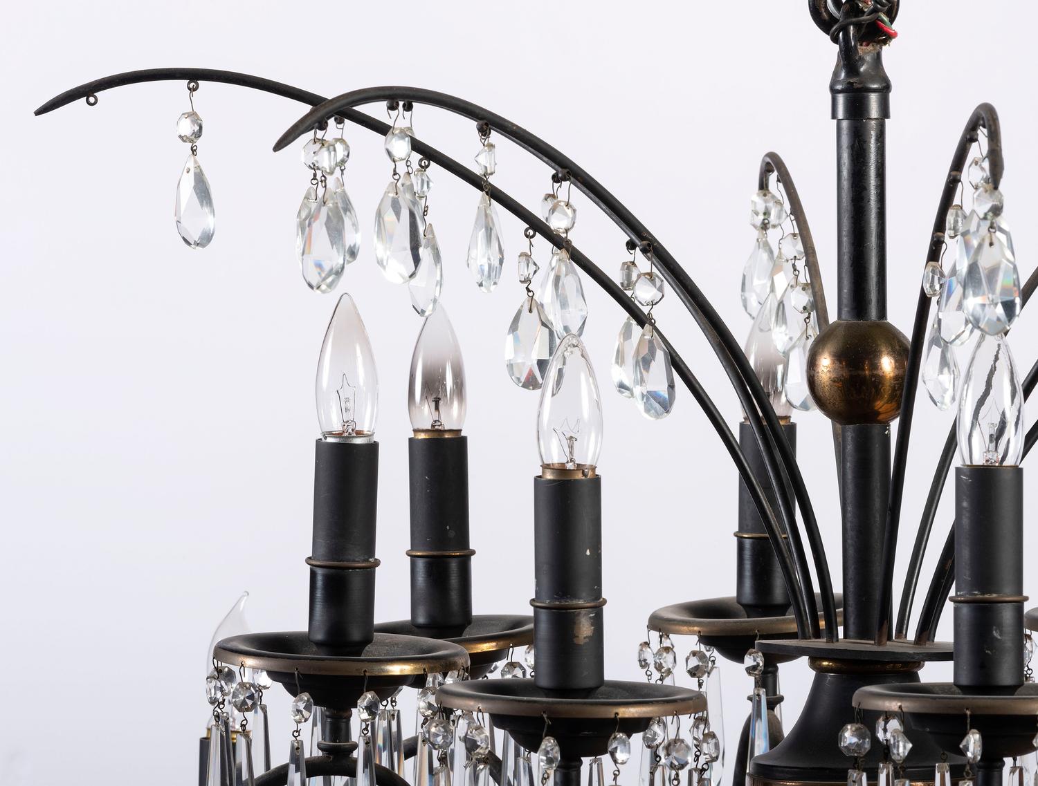 An Iron Chandelier from the Hotel Sinton, Cincinnati