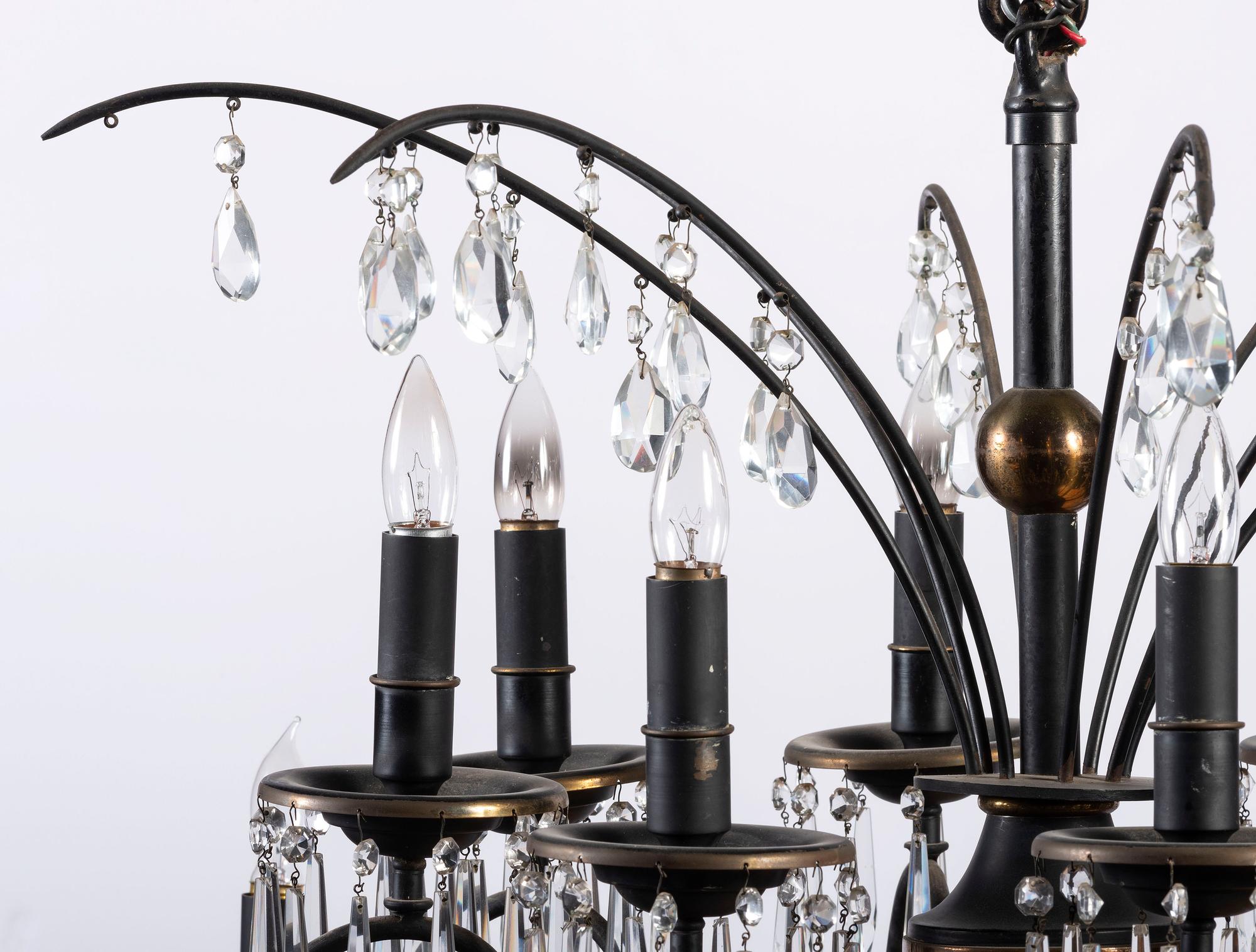 An Iron Chandelier from the Hotel Sinton, Cincinnati