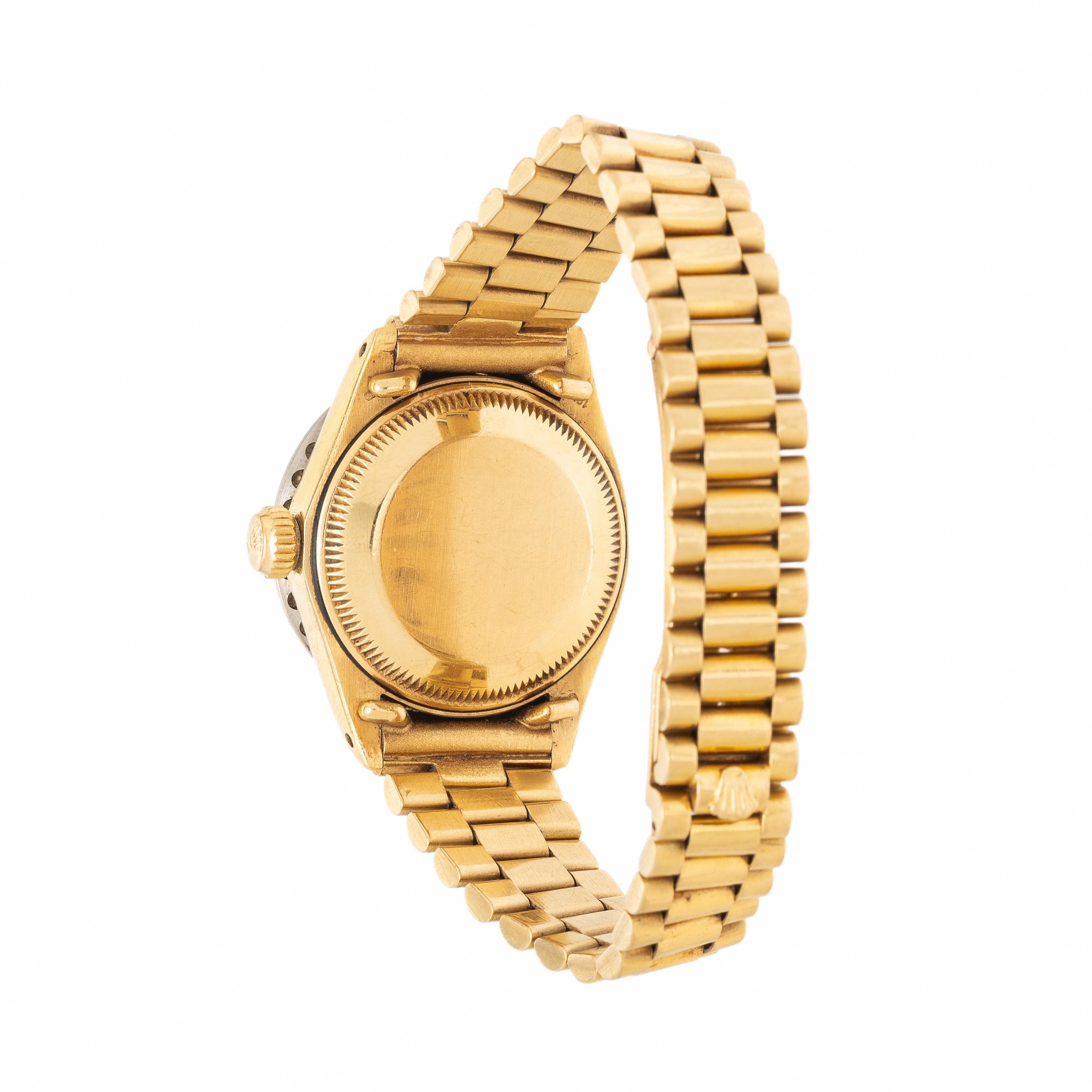 Rolex, Diamond and 18K Yellow Gold 'Datejust' Watch