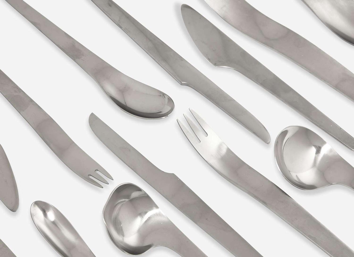 Arne Jacobsen for Anton Michelsen, "AJ" Flatware Service