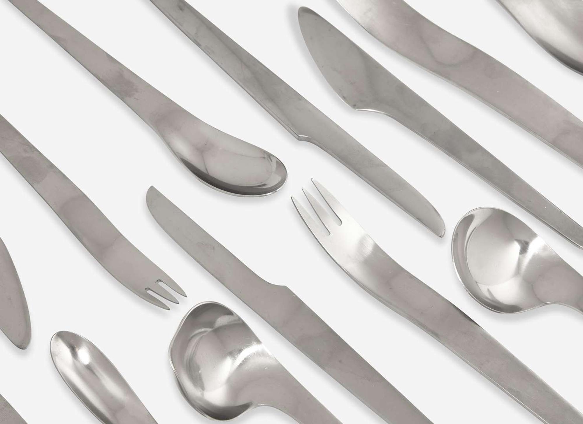 Arne Jacobsen for Anton Michelsen, "AJ" Flatware Service