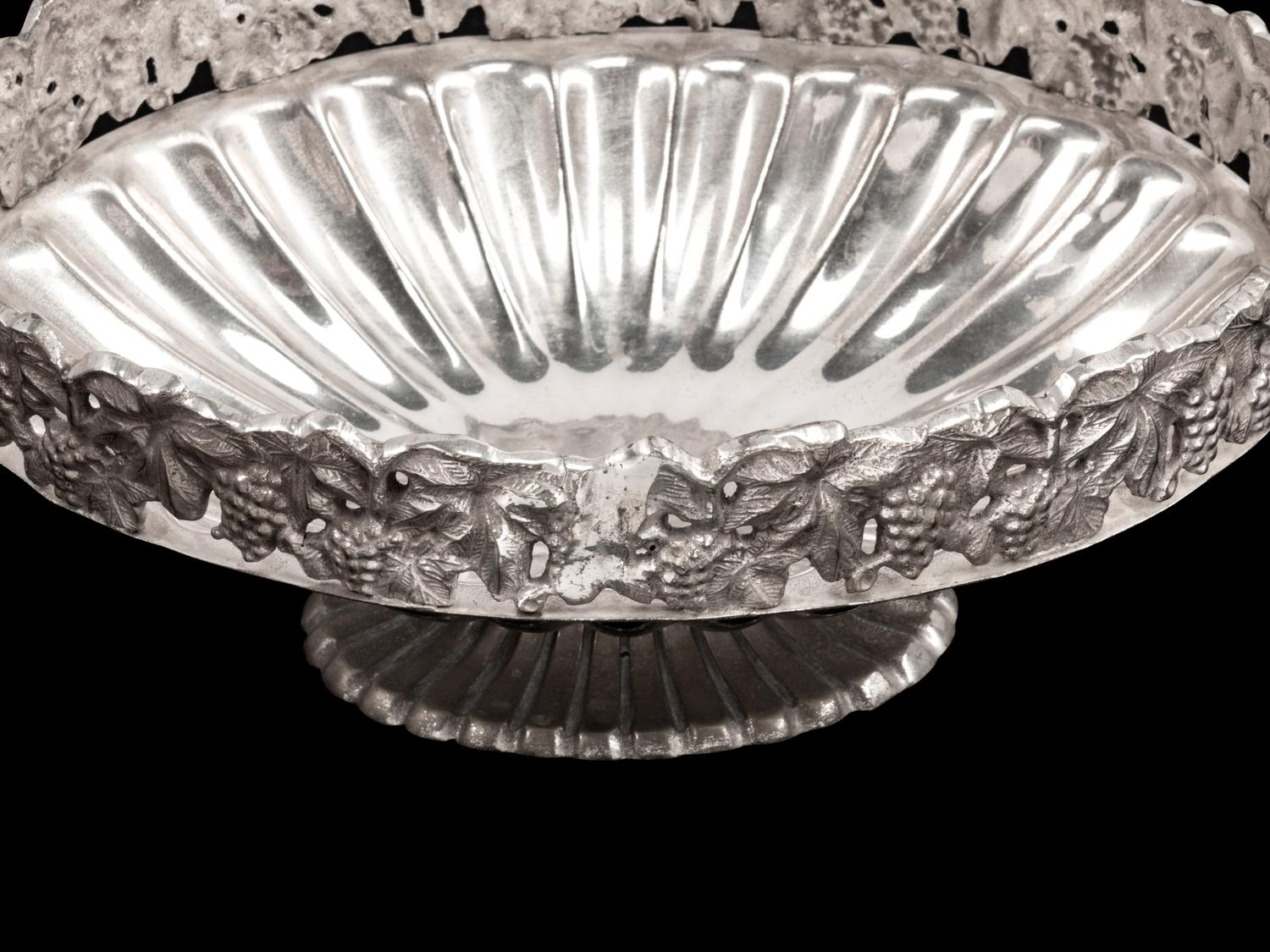 A Set of Four Silverplated Two-Handled Oval Bowls