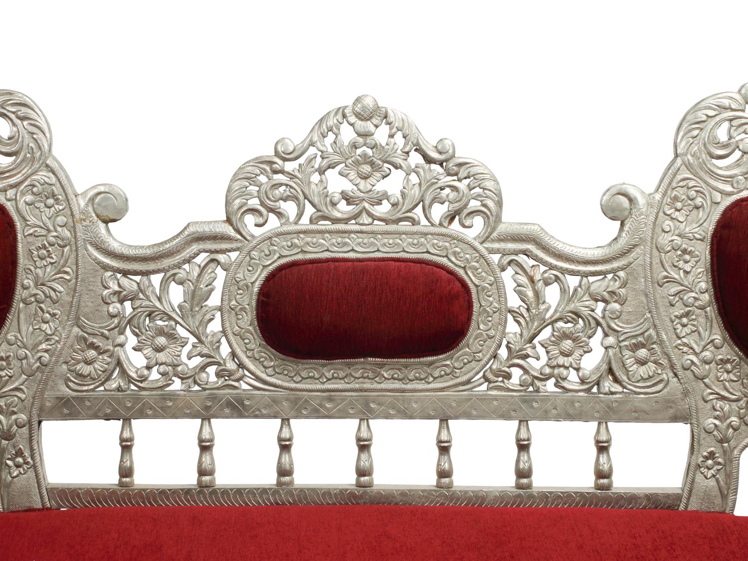 An Anglo-Colonial Style Metal-Clad Seating Suite