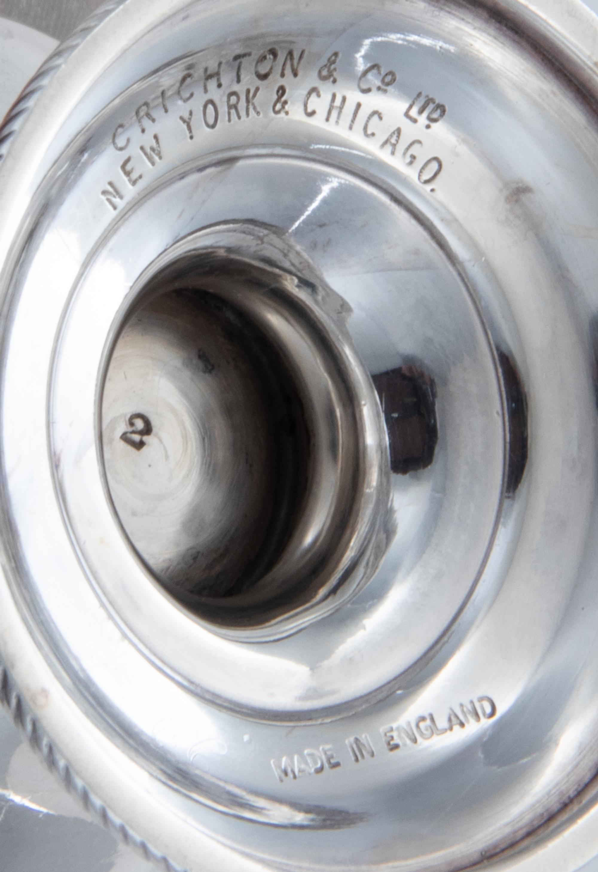A Set of Four English Silver Casters