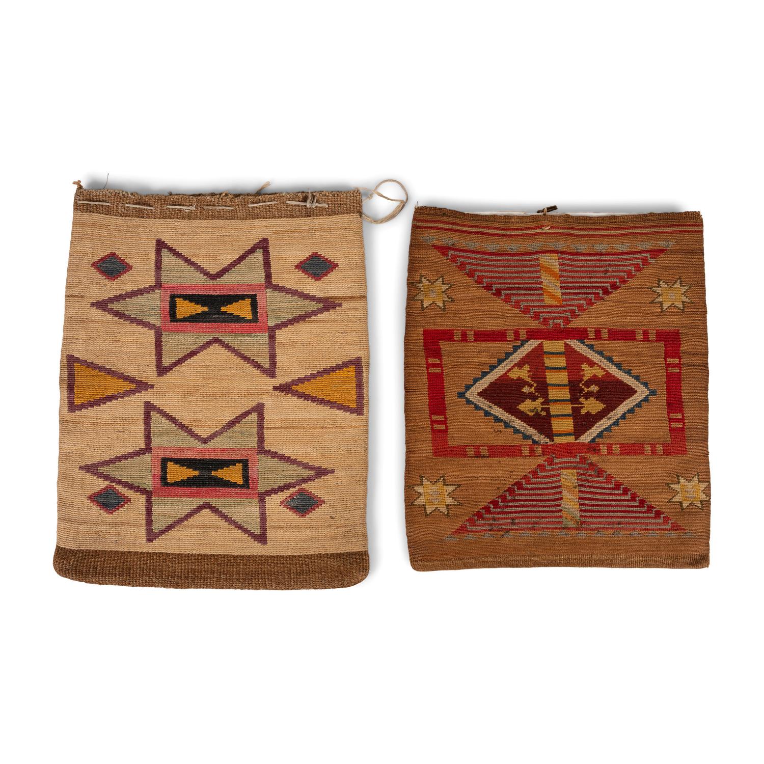 Pair of Nez Perce Corn Husk Flat Bags
