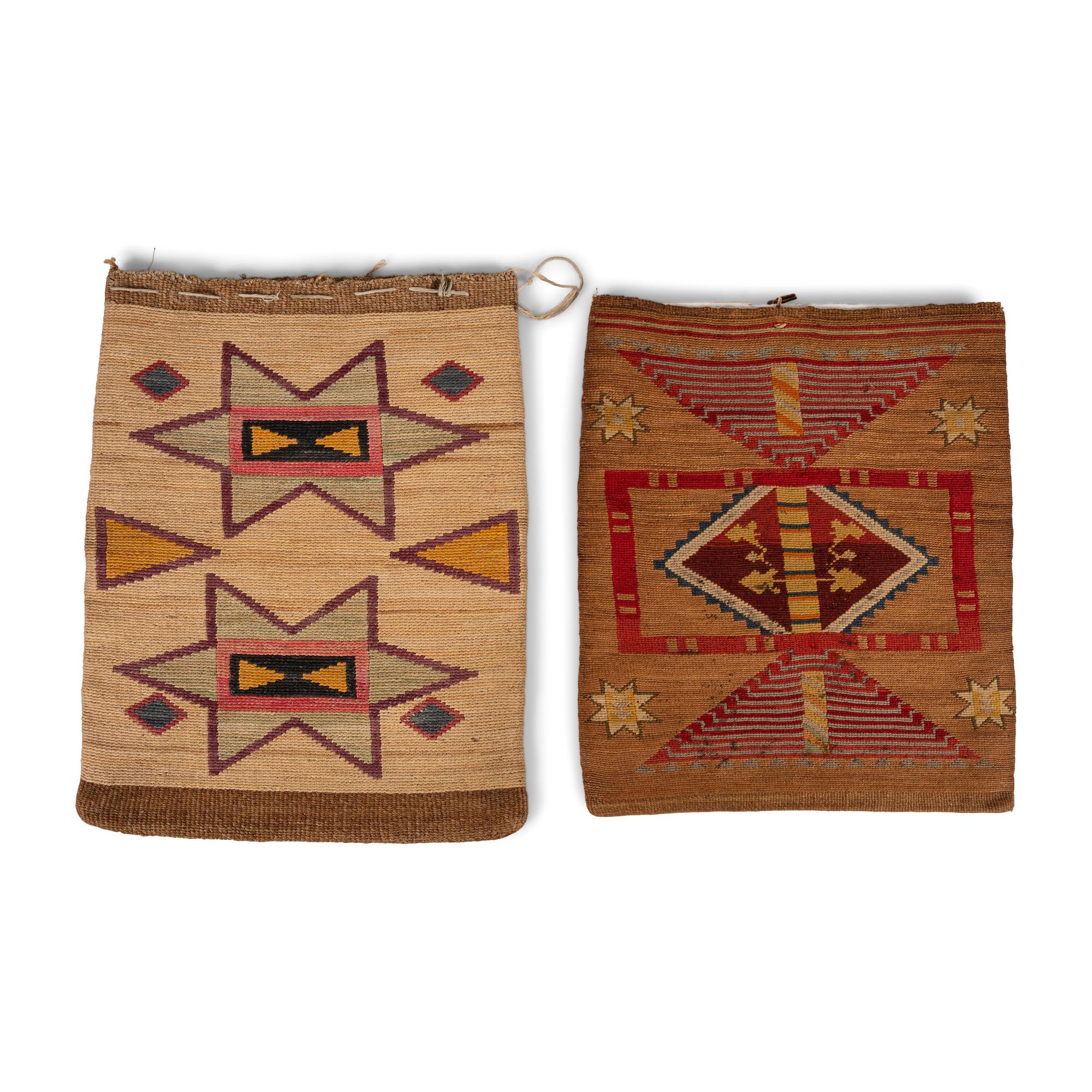Pair of Nez Perce Corn Husk Flat Bags