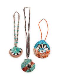 Pueblo Inlaid Shell Necklaces