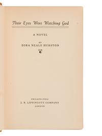 [AFRICAN AMERICAN LITERATURE]. HURSTON, Zora Neale (1891-1960). Their Eyes Were Watching God. Philadelphia: J. B. Lippincott Company, 1937.