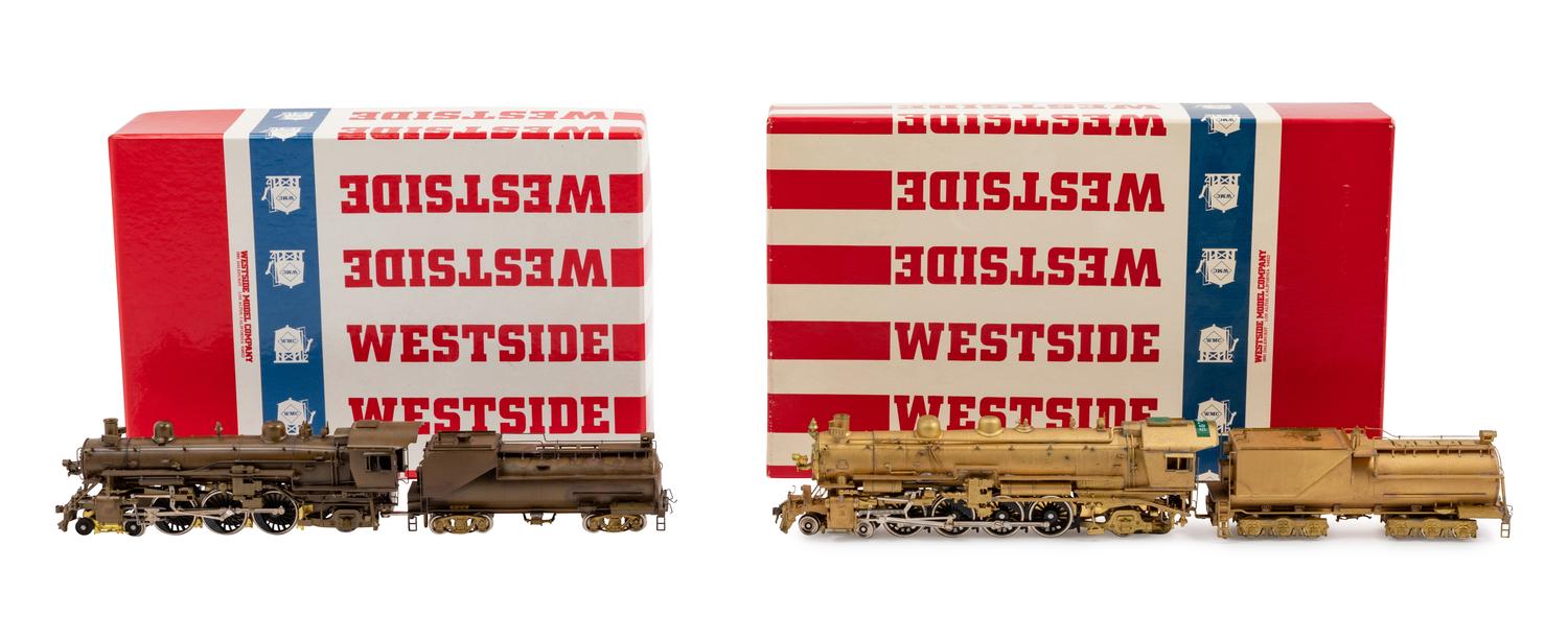 Two Brass HO-Gauge Locomotives and Tenders