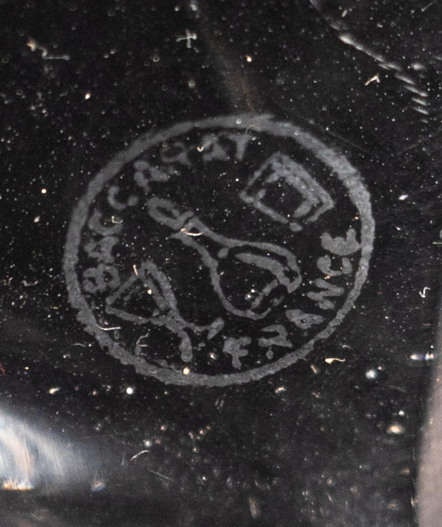 Two Sets of Glass Crescent-Shaped Side Plates