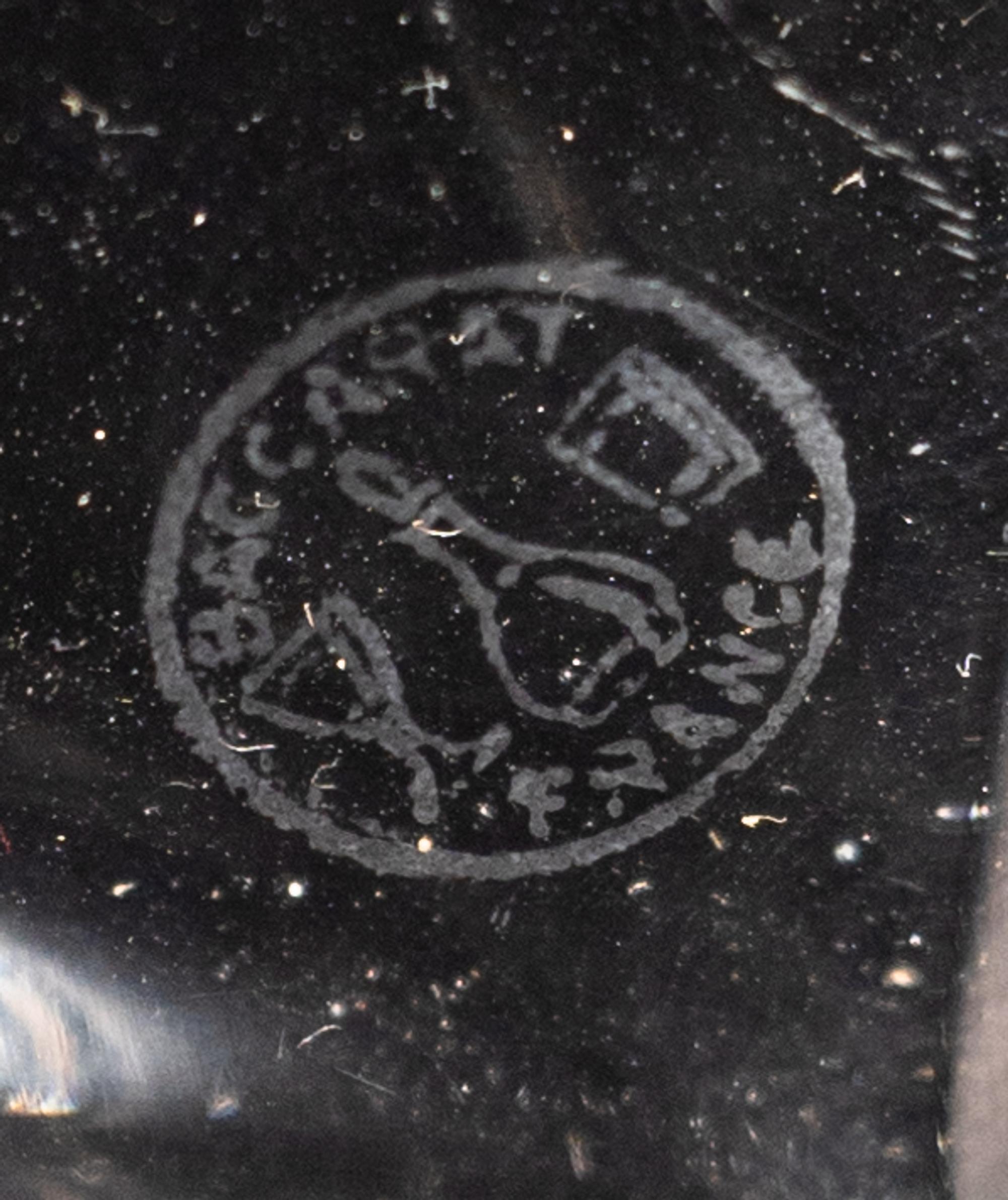Two Sets of Glass Crescent-Shaped Side Plates