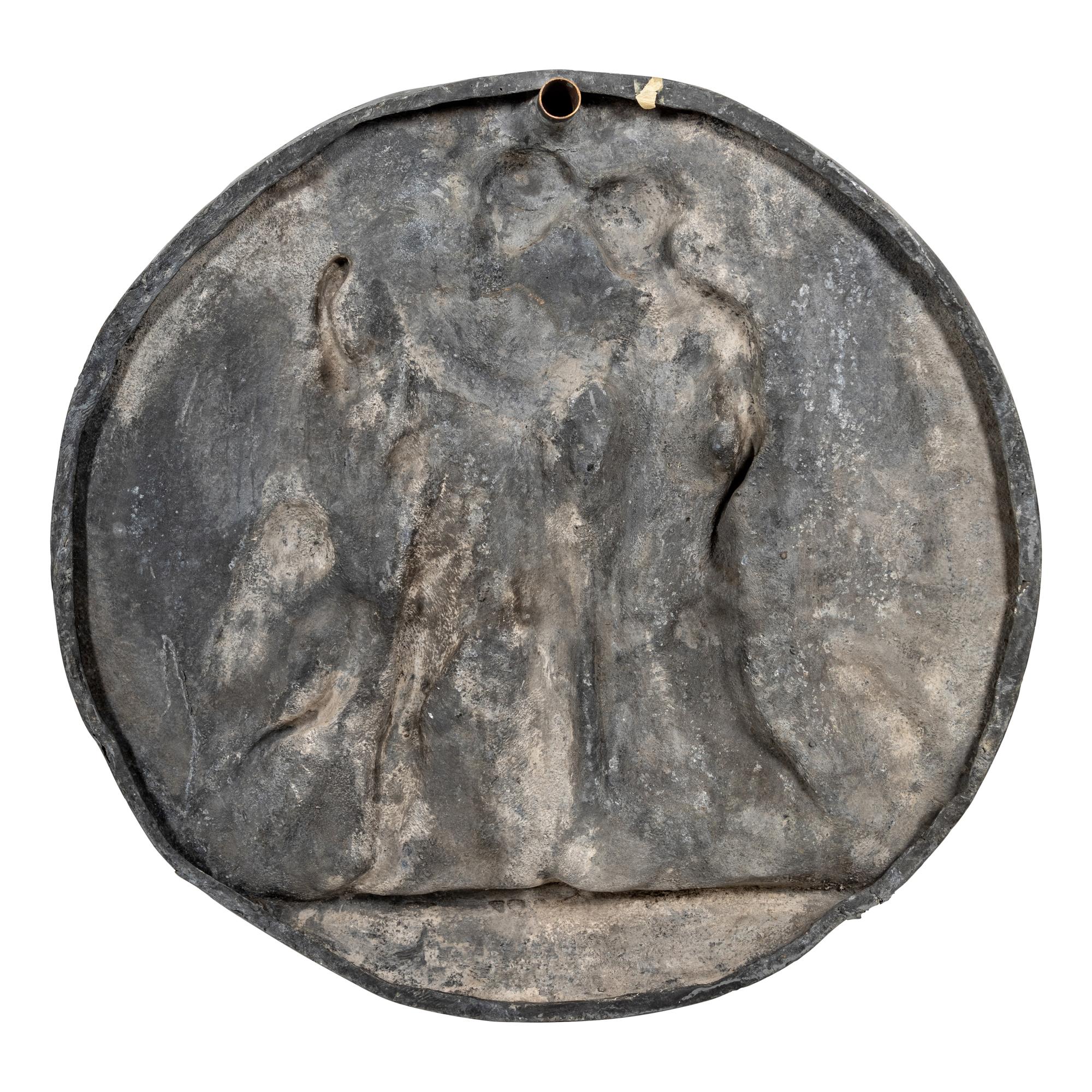 Four Lead Wall Plaques Depicting the Four Ages of Man Attributed to Bertel Thorvaldsen (Danish, c. 1770-1844)