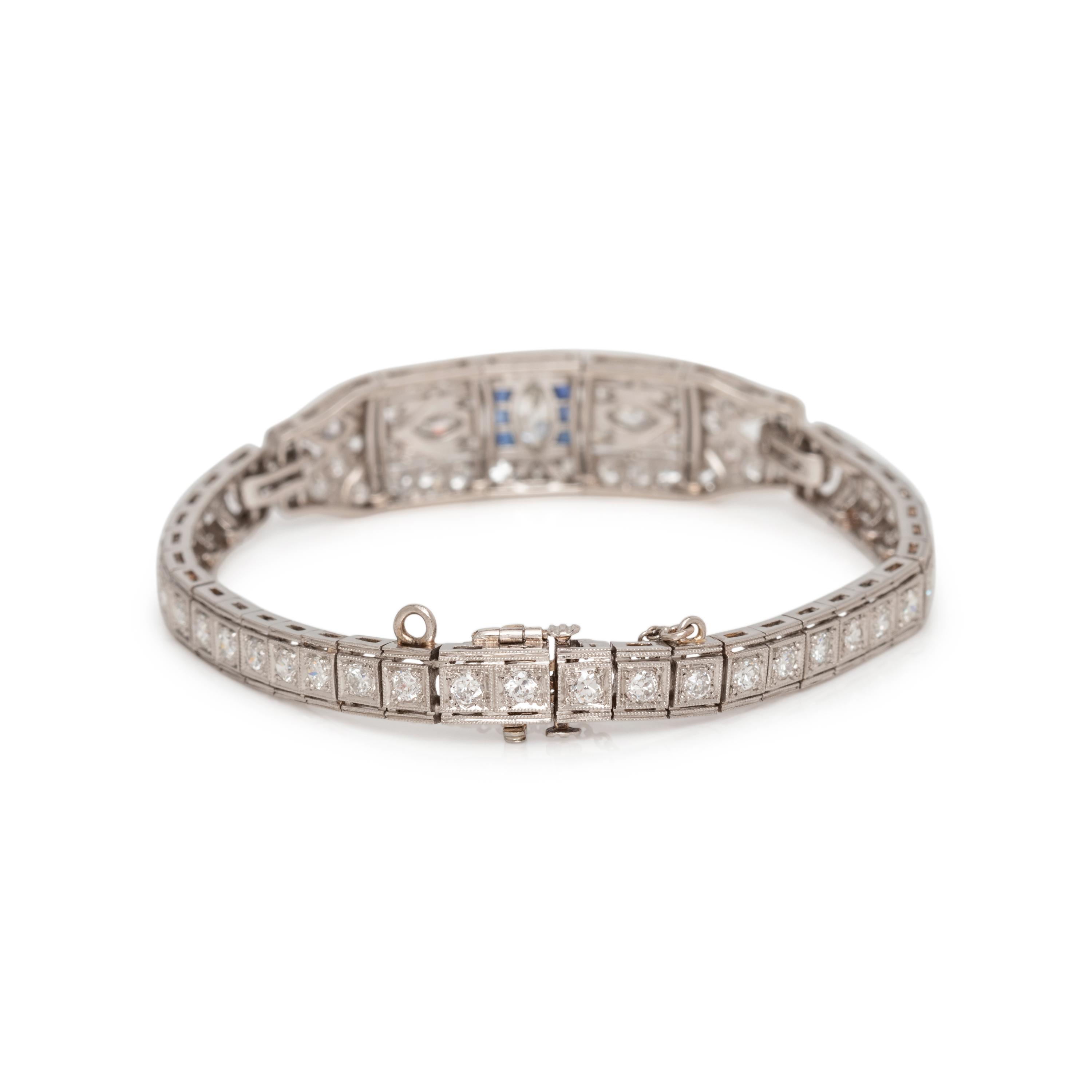 ART DECO, DIAMOND BRACELET