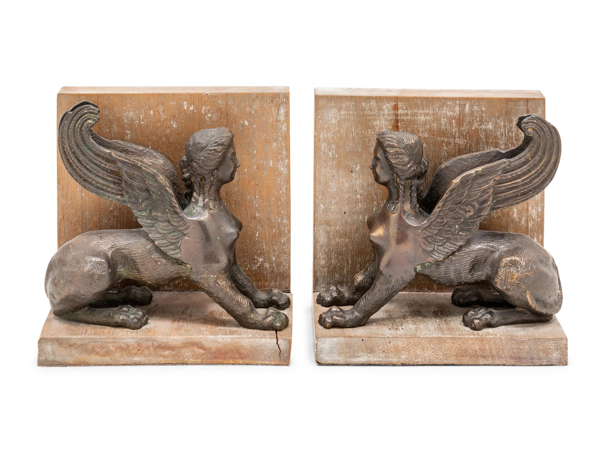 A Pair of Grand Tour Lion of Venice Bookends