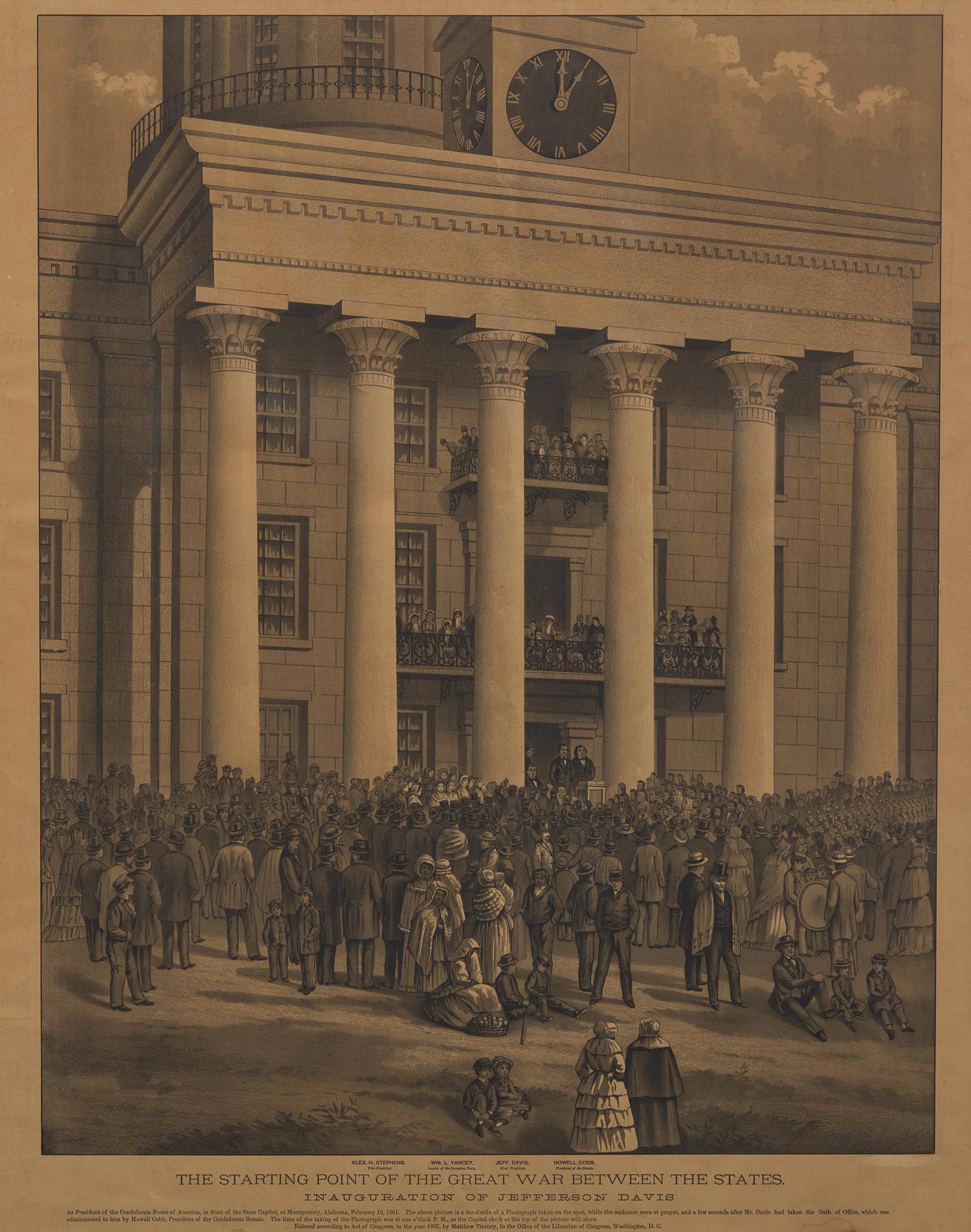[DAVIS, Jefferson (1808-1889)]. The Starting Point of the Great War Between the States... 1887.