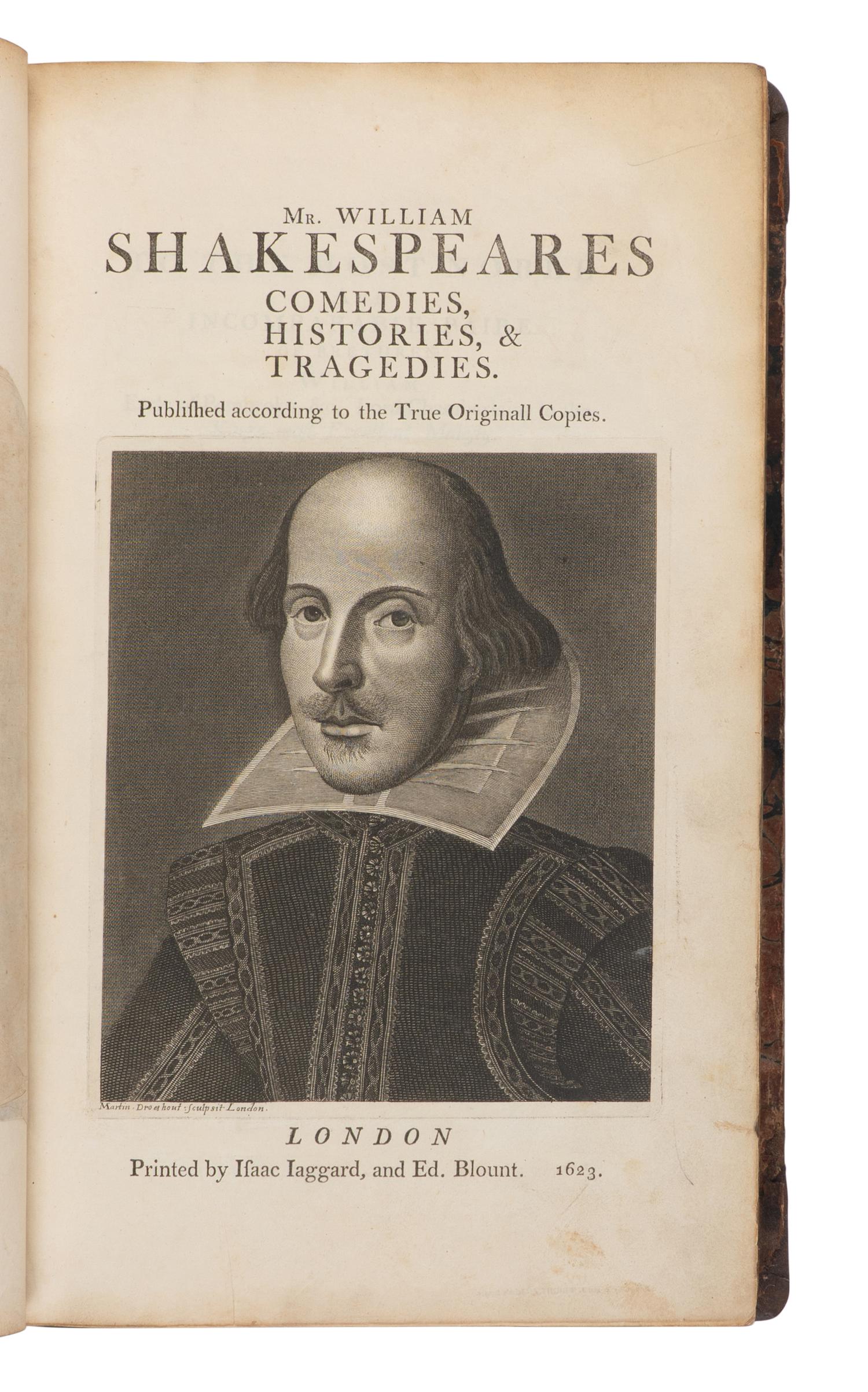 SHAKESPEARE, William (1564-1616). Comedies, Histories, & Tragedies . [London: E. & J. Wright, 1807].