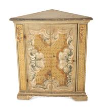 A Pair of Venetian Style Painted Corner Cabinets — 19th Century