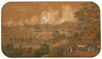 The Burial of American Naval Officers at a Japanese Temple Amongst Local Bystanders