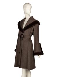 Loro Piana, Cashmere Coat with Mink Trim