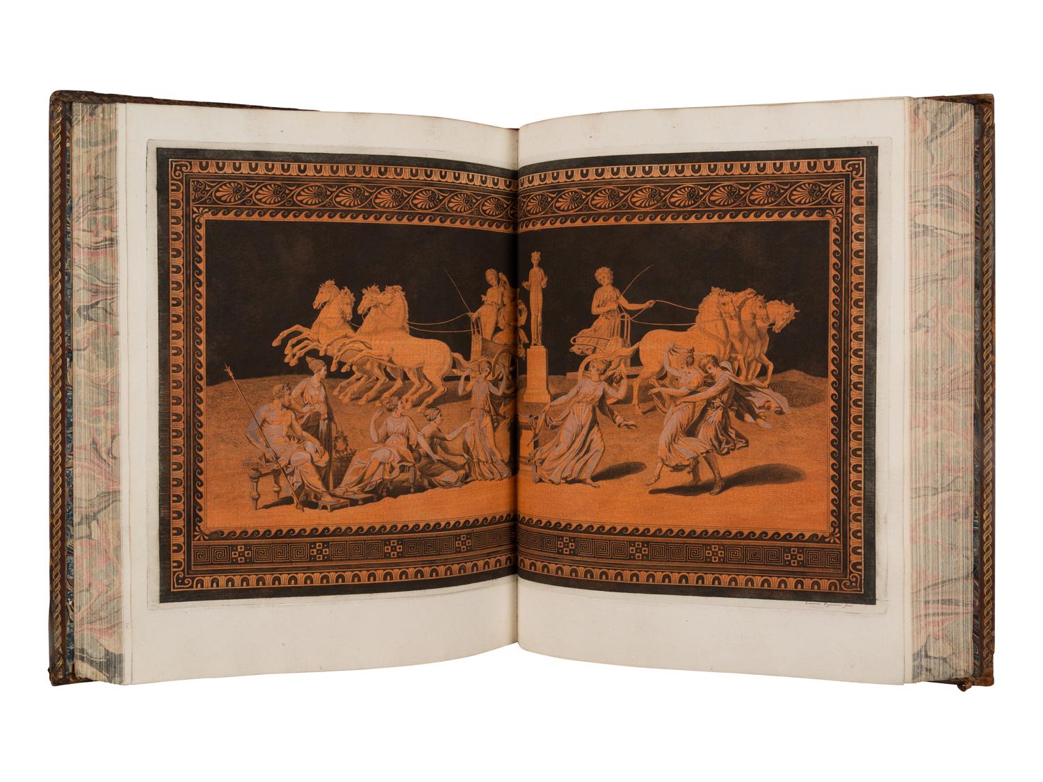 HAMILTON, William (1730-1803). -- HANCARVILLE, Pierre-Francois Hugues d' (1719-1805). Collection of Etruscan, Greek and Roman Antiquities from the Cabinet of the Hon. William Hamilton . Naples: Francois, Morelli, 1766-[1776].