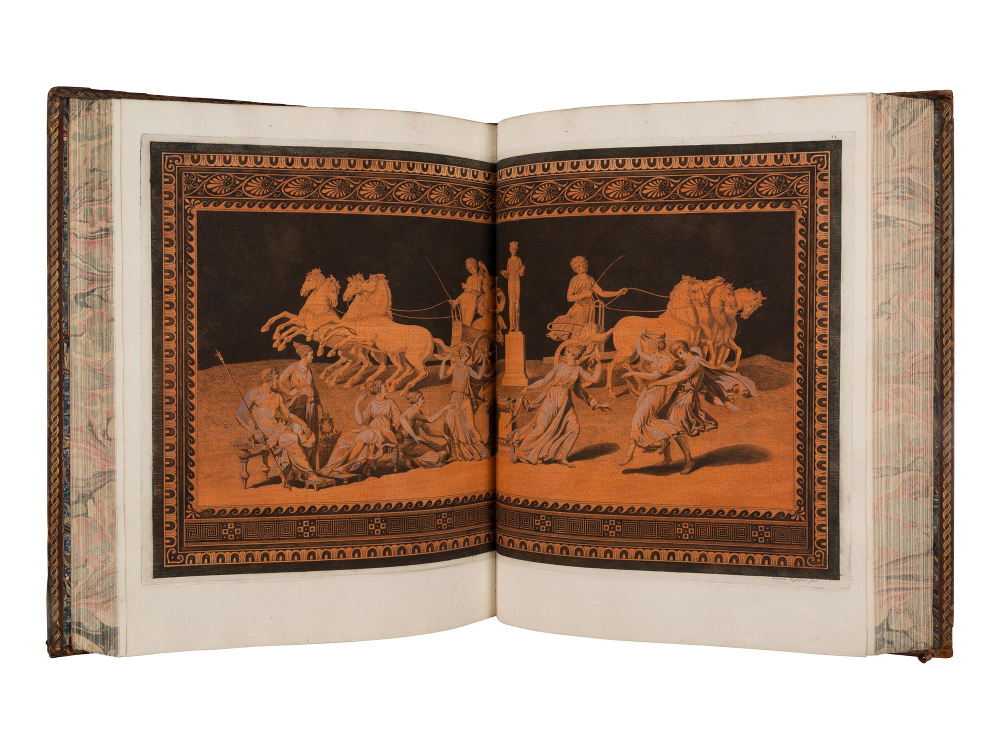 HAMILTON, William (1730-1803). -- HANCARVILLE, Pierre-Francois Hugues d' (1719-1805). Collection of Etruscan, Greek and Roman Antiquities from the Cabinet of the Hon. William Hamilton . Naples: Francois, Morelli, 1766-[1776].