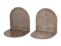 Roycroft Hammered Copper Poppy Bookends