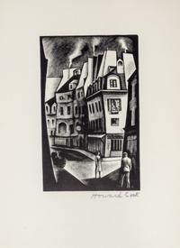 Howard Norton Cook, (American, 1901-1980), Paris Street, 1930