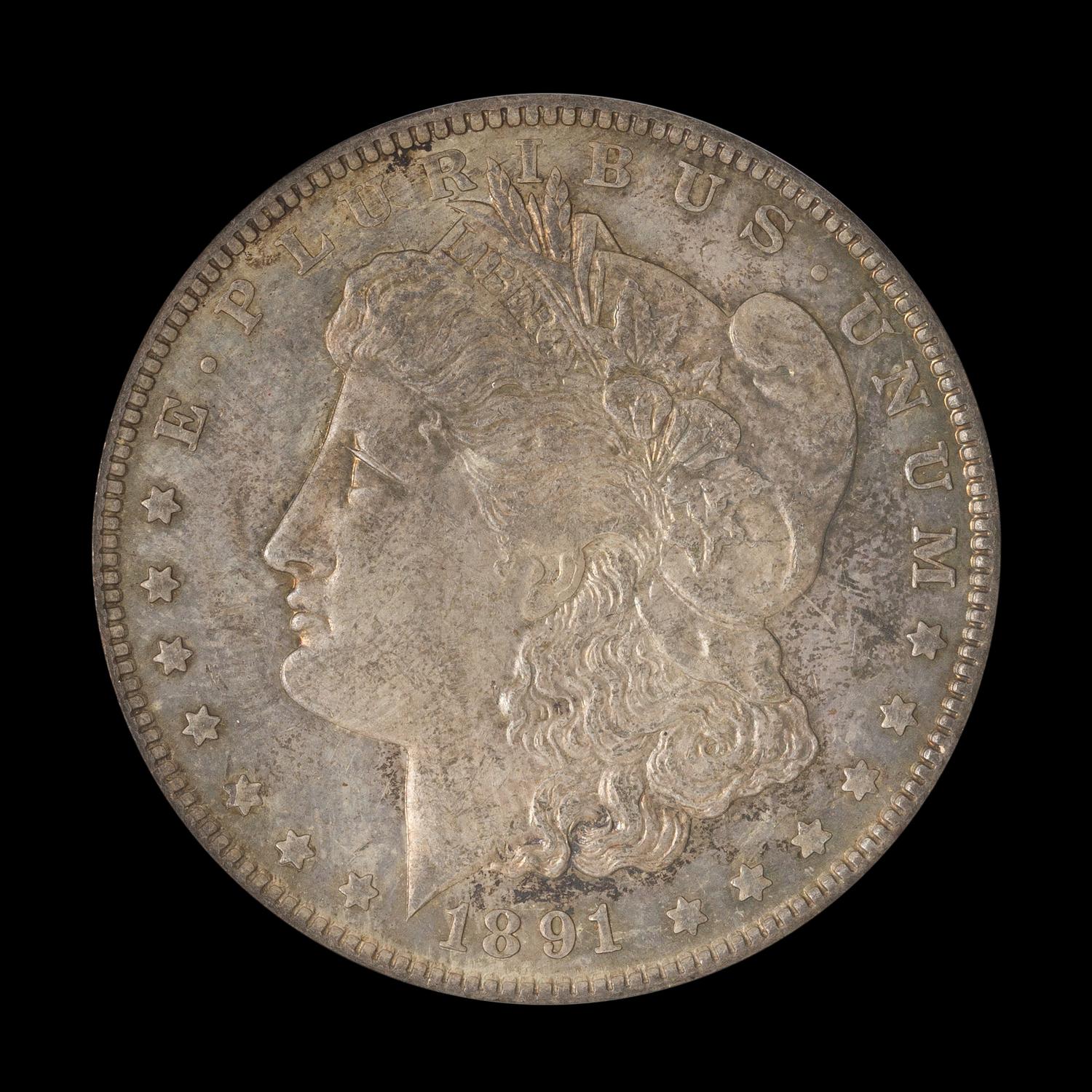 A United States 1891-CC Morgan Silver Dollar Coin