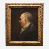 John Opie (British, 1761–1807) Portrait of a Gentleman in Profile, Possibly Dr. John Wolcot